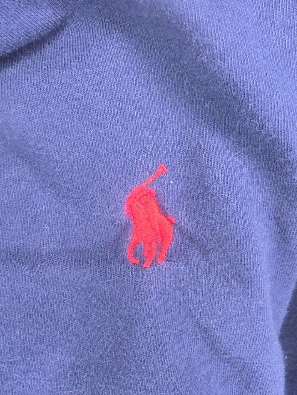 Polo by Ralph Lauren Navy Long-Sleeve Crewneck Tee with Red Pony - Picture 4 of 4